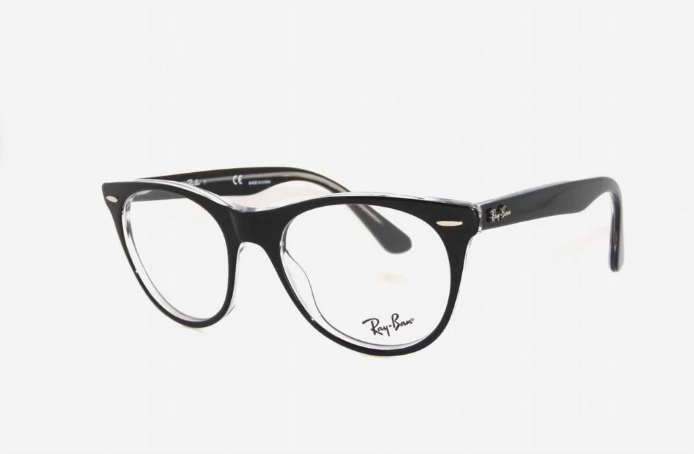 NEW RAY BAN unisex wayfarer ii optical eyeglasses in black